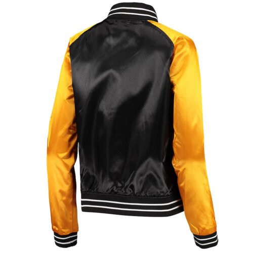 Team 2.0 Pittsburgh Steelers Black/Yellow Satin Jacket - Image 2