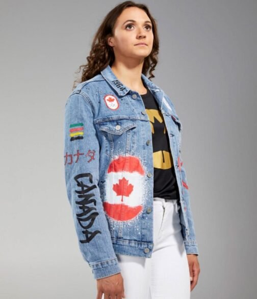 Denim Olympic 2021 Canada Team Jacket - Image 4