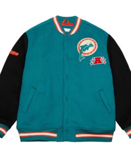Miami Dolphins Team Legacy Varsity Jacket