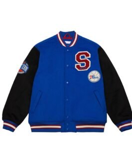 Philadelphia 76ers Team Legacy Varsity Wool Jacket