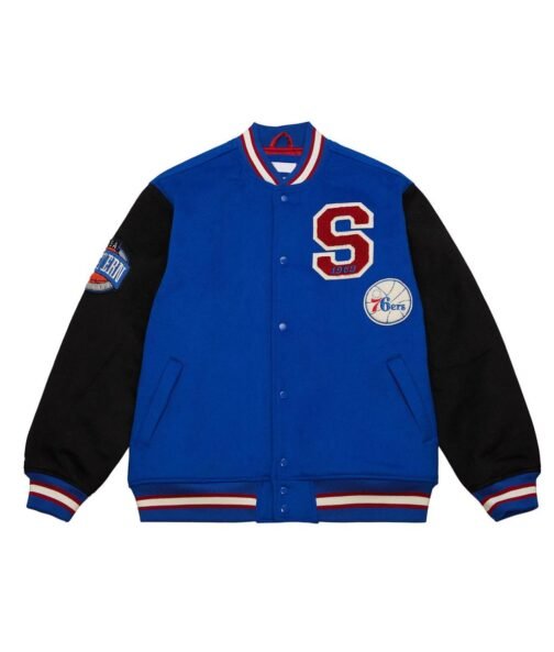 Philadelphia 76ers Team Legacy Varsity Wool Jacket