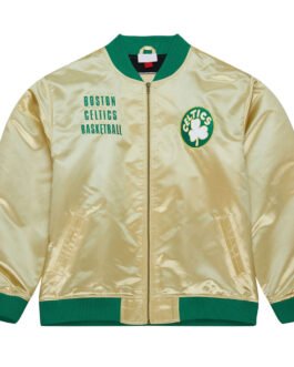 Boston Celtics Team OG 2.0 Gold Satin Jacket