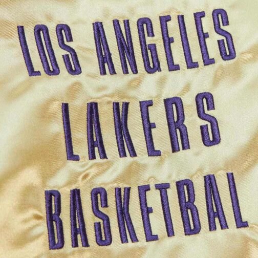 LA Lakers Team OG 2.0 Gold Satin Jacket - Image 8