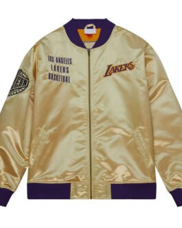 LA Lakers Team OG 2.0 Gold Satin Jacket
