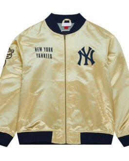 NY Yankees Team OG 2.0 Gold Satin Jacket