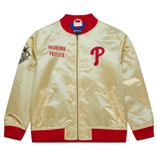 Philadelphia Phillies Team OG 2.0 Gold Satin Jacket