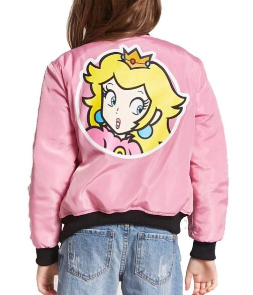Super Nintendo Team Peach Bomber Jacket - Image 3