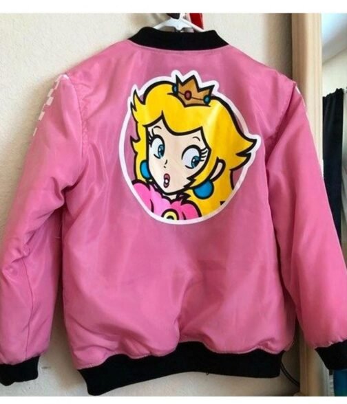 Super Nintendo Team Peach Bomber Jacket - Image 2