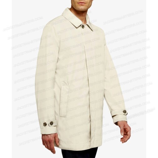 A Rainy Day in New York Jude Law Cotton Coat - Image 7