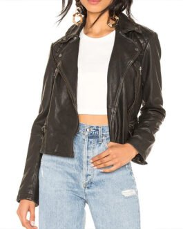 Tell Me Lies Sonia Mena Black Leather Jacket
