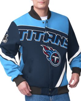 Tennessee Titans Maximum Racing Navy Jacket
