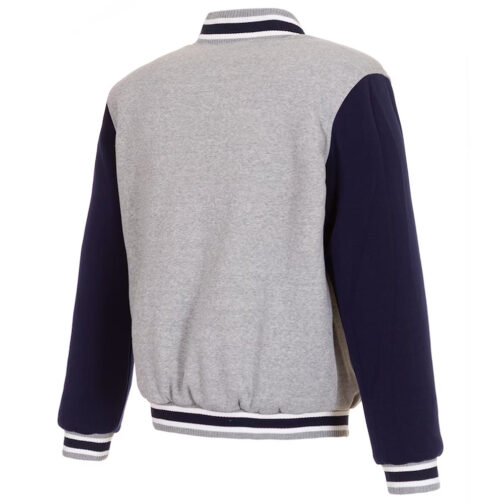 Tennessee Titans Varsity Gray and Navy Wool Jacket - Image 2