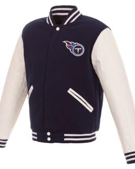 Navy/White Tennessee Titans Varsity Jacket