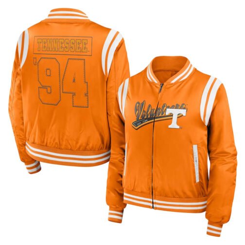 Tennessee Volunteers Orange Bomber Full-Zip Jacket - Image 3