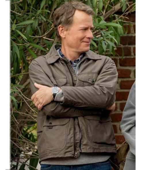 Greg Kinnear Shining Vale Grey Cotton Jacket