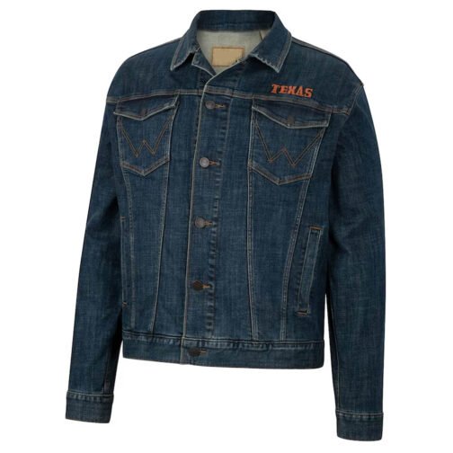 Texas Longhorns Retro Denim Button-Up Jacket