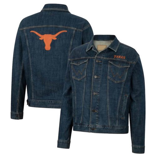 Texas Longhorns Retro Denim Button-Up Jacket - Image 3