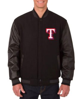 Texas Rangers Varsity Black Jacket