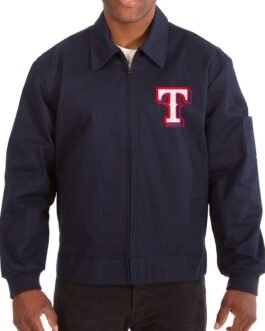 Texas Rangers Navy Blue Workwear Jacket