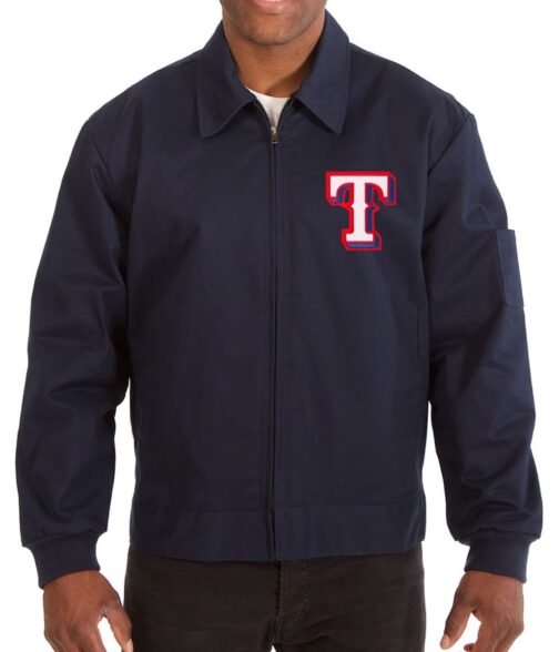 Texas Rangers Navy Blue Workwear Jacket