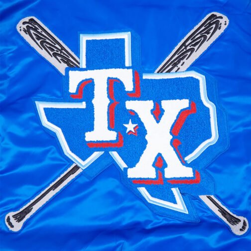 Texas Rangers Mashup Classic Rib Satin Jacket - Image 5