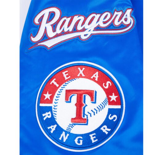 Texas Rangers Mashup Classic Rib Satin Jacket - Image 7