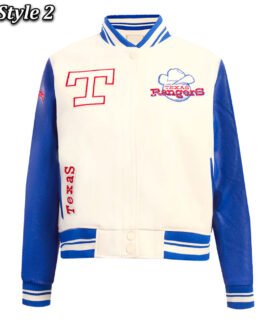 Retro Classic Rib Texas Rangers Varsity Jacket