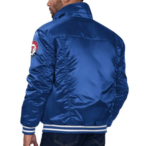 Texas Rangers Royal Silver Tab Trucker Jacket - Image 2