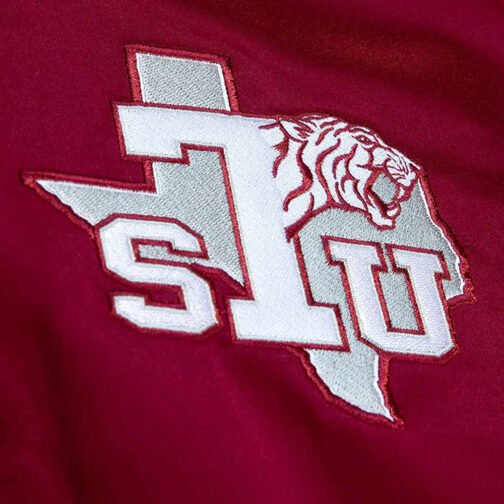 Texas Southern University Cardinal Lightweight Satin Jacket - Image 3