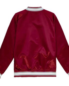 Texas Southern University Cardinal Lightweight Satin Jacket