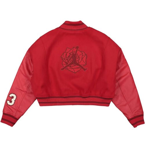 Teyana Taylor Rose Red Varsity Jacket - Image 3