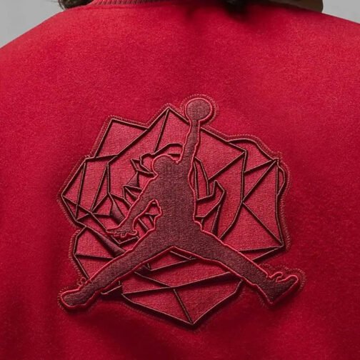 Teyana Taylor Rose Red Varsity Jacket - Image 11
