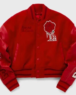 Teyana Taylor Rose Red Varsity Jacket