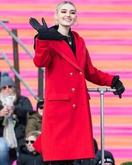Meg Donnelly 100th Thanksgiving Day Red Coat