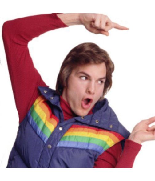 Ashton Kutcher That 70s Show Puffer Vest - Image 14
