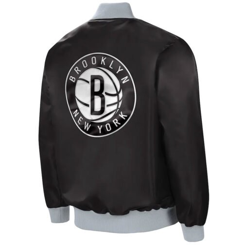 The Ambassador Brooklyn Nets Satin Jacket - Image 2