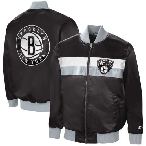 The Ambassador Brooklyn Nets Satin Jacket - Image 3