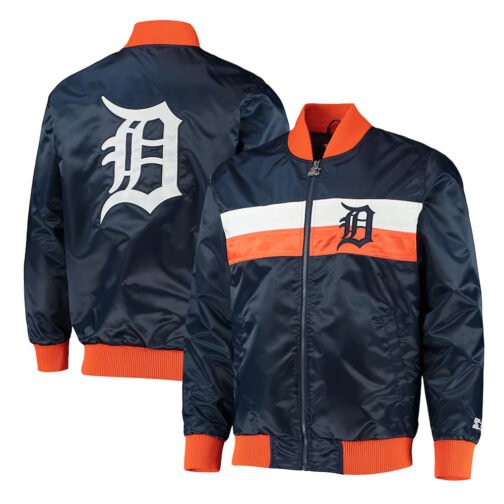 The Ambassador Detroit Tigers Navy Jacket - Image 3