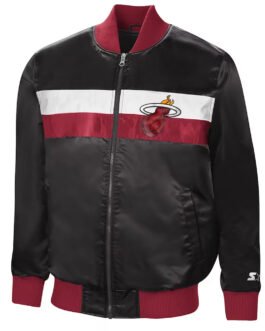 Miami Heat The Ambassador Black Satin Jacket