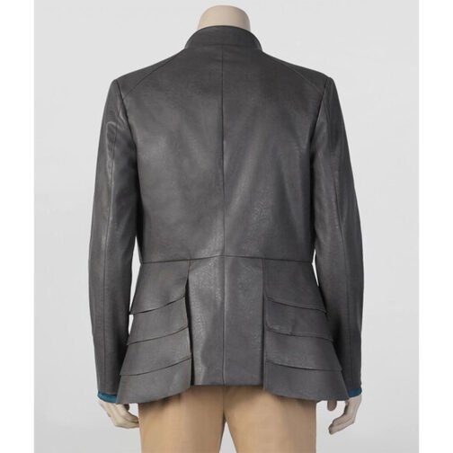 Chris Pine Dungeons & Dragons Honor Among Thieves Gray Leather Jacket - Image 3