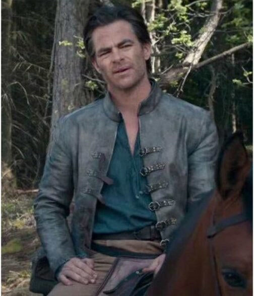 Chris Pine Dungeons & Dragons Honor Among Thieves Gray Leather Jacket - Image 6