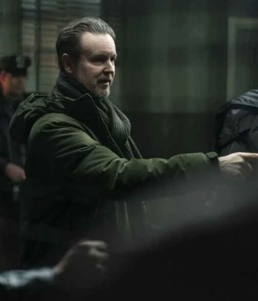 Paul Dano The Batman Edward Nashton Green Jacket - Image 11