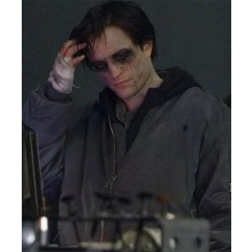 The Batman Robert Pattinson Bomber Gray Jacket - Image 9