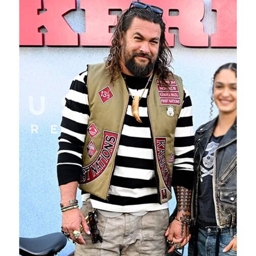 Jason Momoa The Bikeriders Premiere Vest - Image 4
