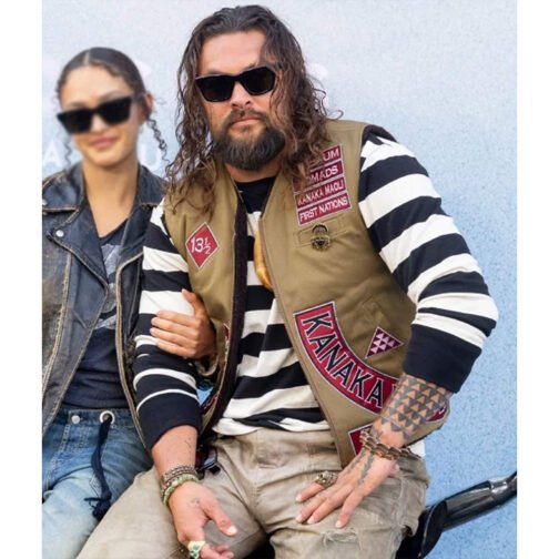 Jason Momoa The Bikeriders Premiere Vest