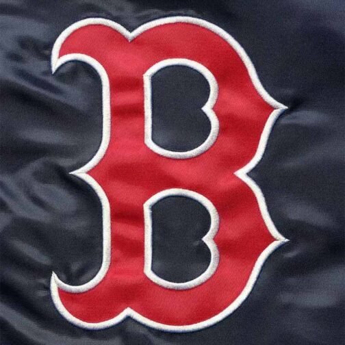 Navy The Captain II Boston Red Sox Satin Jacket - Image 4