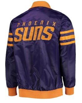 Purple The Captain II Phoenix Suns Varsity Satin Jacket