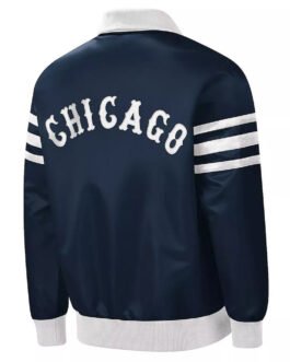 The Captain III Chicago White Sox Blue Varsity Satin Jacket