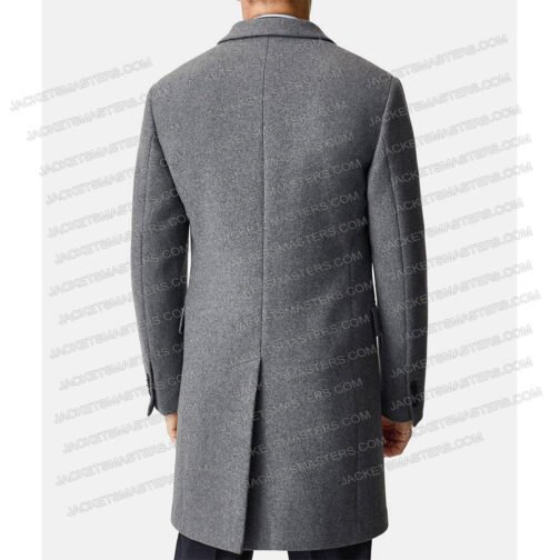 Paapa Essiedu The Capture Gray Wool Coat - Image 3