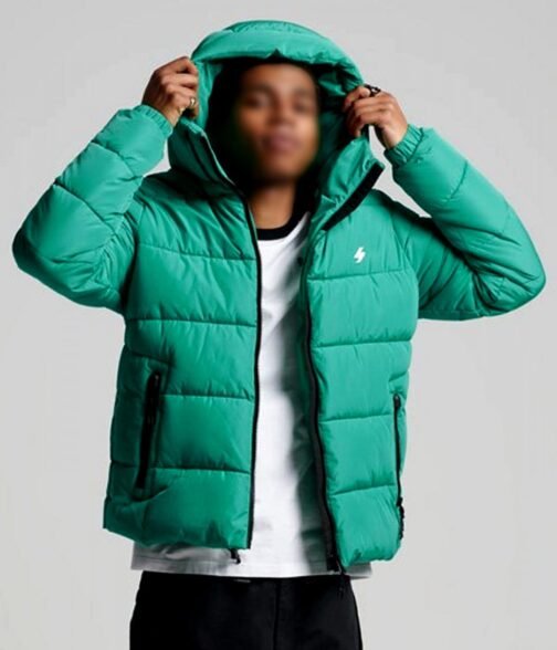 Jacob Latimore The Chi Puffer Green Jacket - Image 5